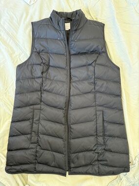 J. Jill Quilted Puffer Vest in black